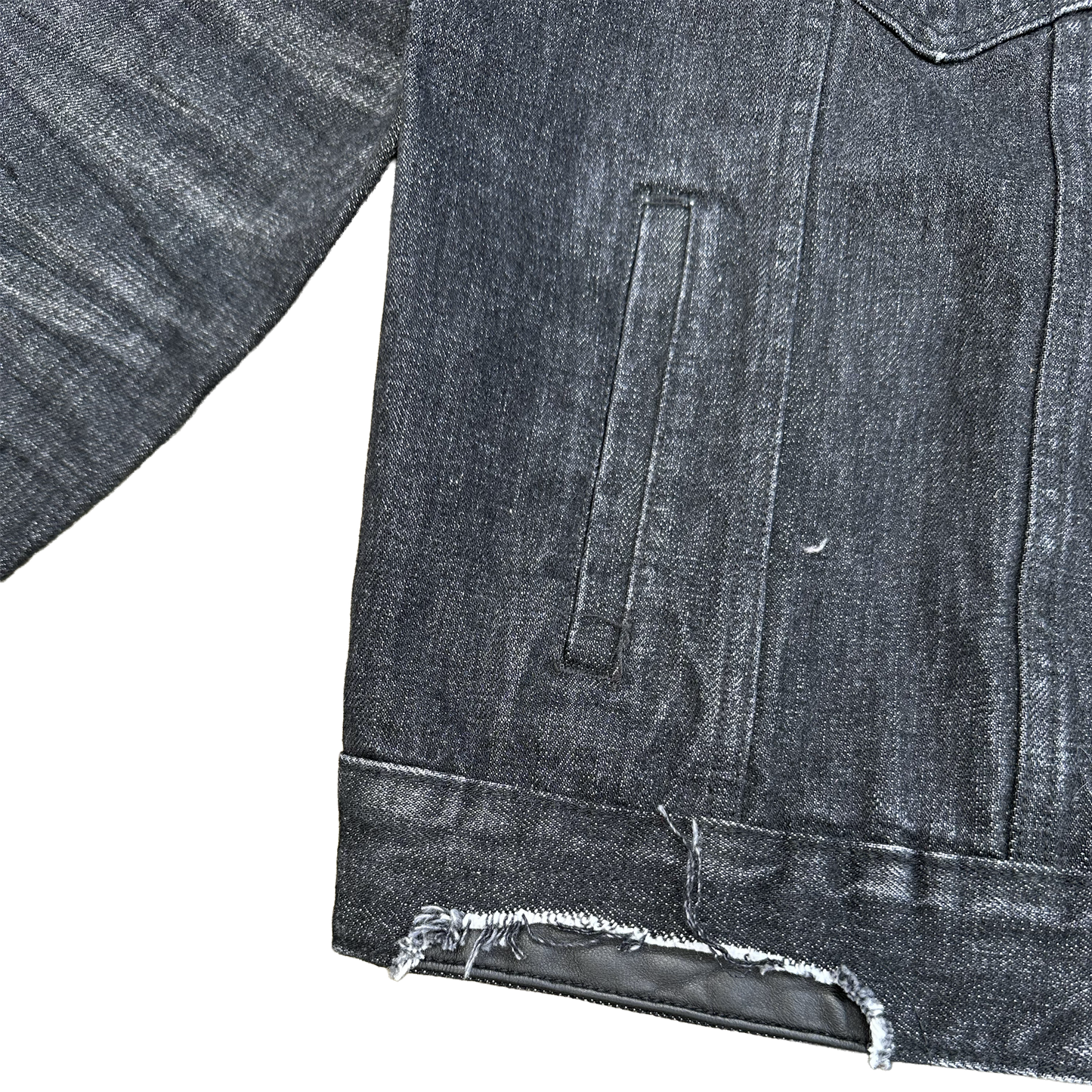 WAX AND WANE BLACK DENIM JACKET V2