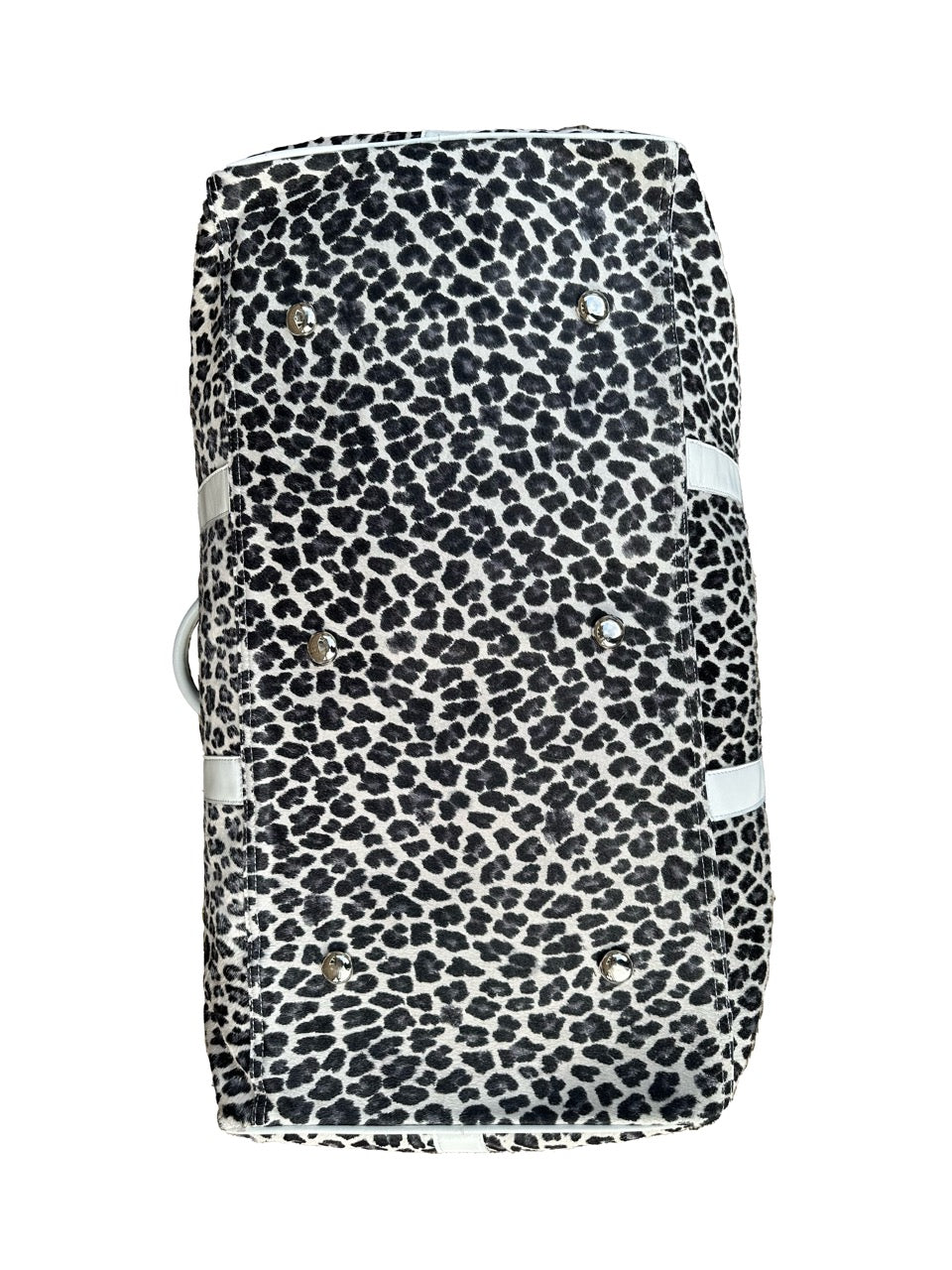 LEOPARD COW HIDE DUFFLE BAG